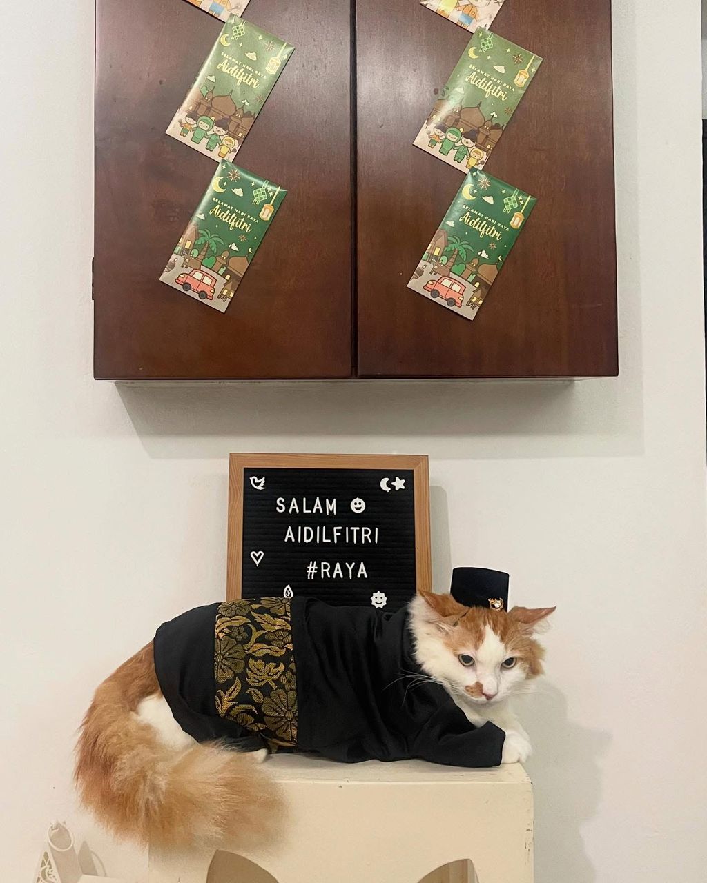 Festive holiday boarding guest during Hari Raya season